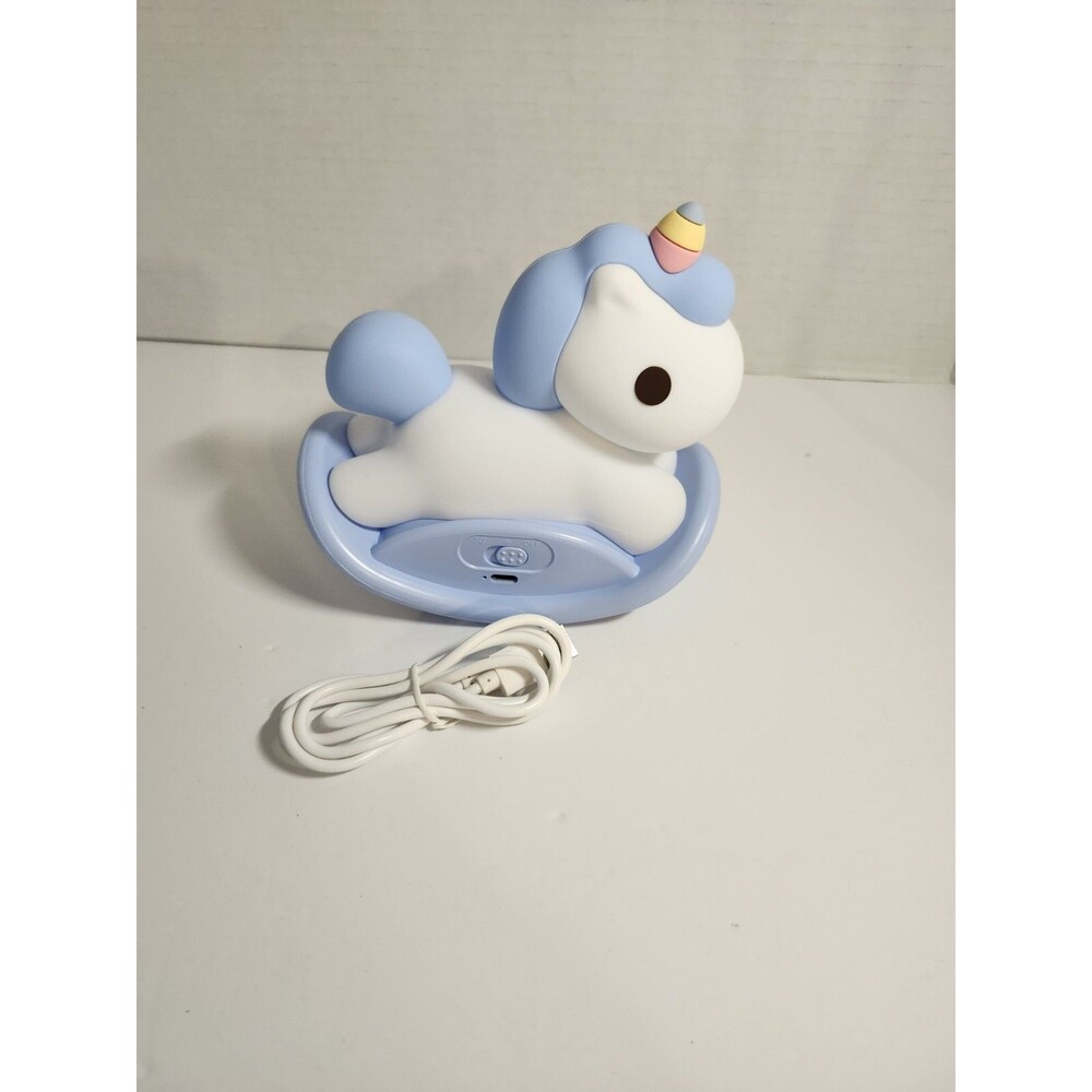 Unicorn Night Light for Kids, Touch Lamp with 500mAh Battery,Soft Silicone
